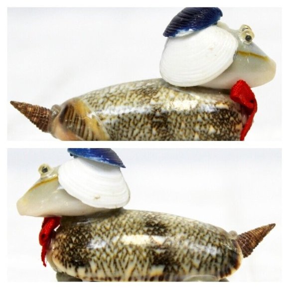 Small Wild Animal Figurines Ceramic Panda Baboon Stone Bear Shell Dog Carved - Picture 3 of 12